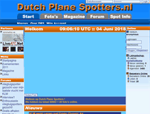 Tablet Screenshot of dutchplanespotters.nl
